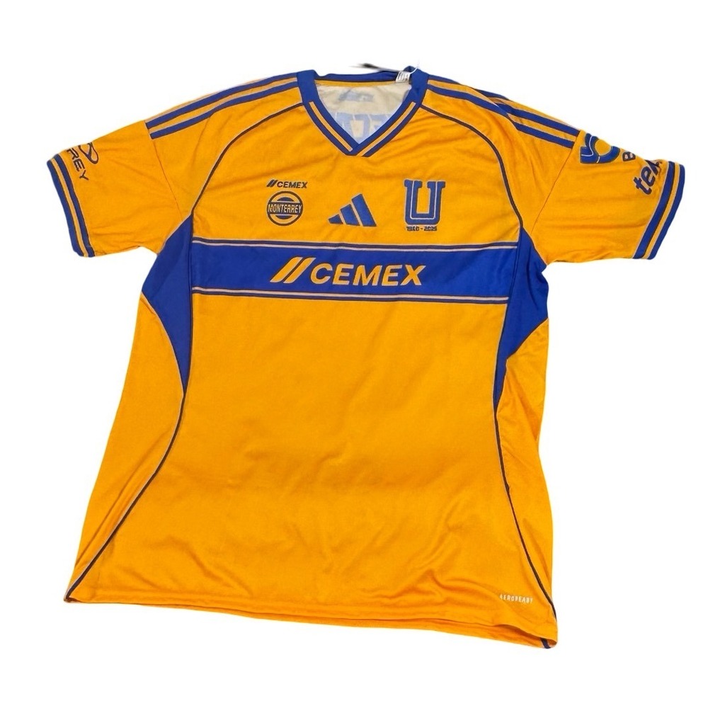 Adidas Tigres UANL 2024-2025 Home Soccer Jersey Mens XL  IT8632